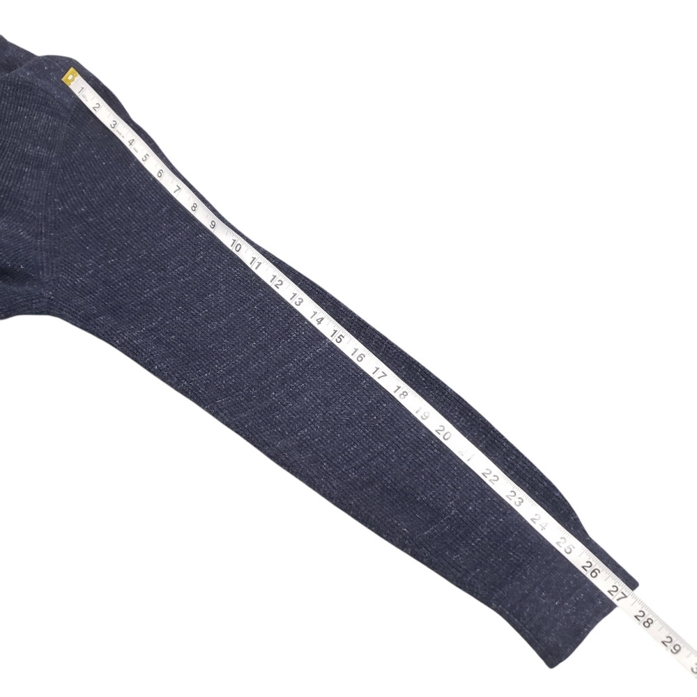 Michael Kors Mens Full Zip Wool Blend Sweater Blue Sz Large - Picture 9 of 14